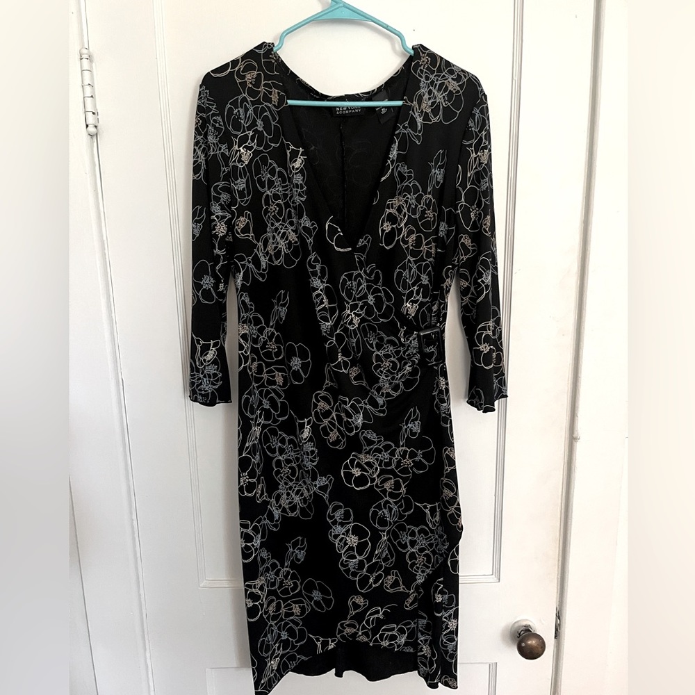 New York & Company Dress, blue and black, size XL
